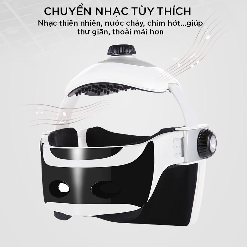 Máy Massage Đầu Thông Minh Công Nghệ Mát Xa Đầu Bằng Khí Nén 4 Chế Độ Thế Hệ Mới 2021