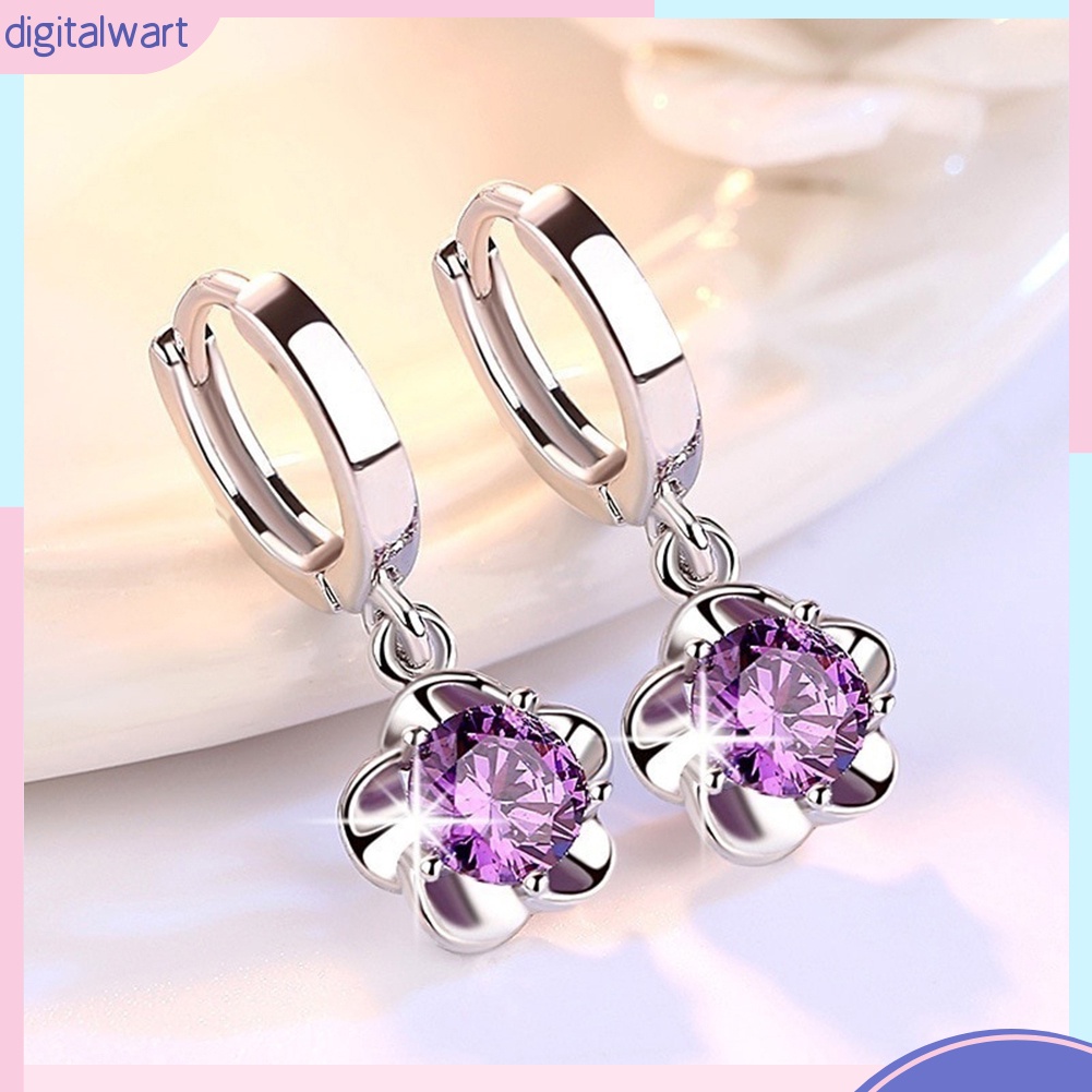 Hoa tai đính đá thời trang dành cho nữ