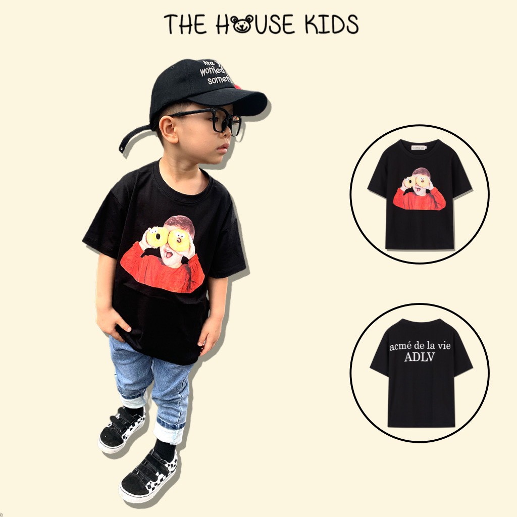 Áo phông bé trai THE HOUSE KIDS - Áo thun cho bé hoạ tiết cậu bé