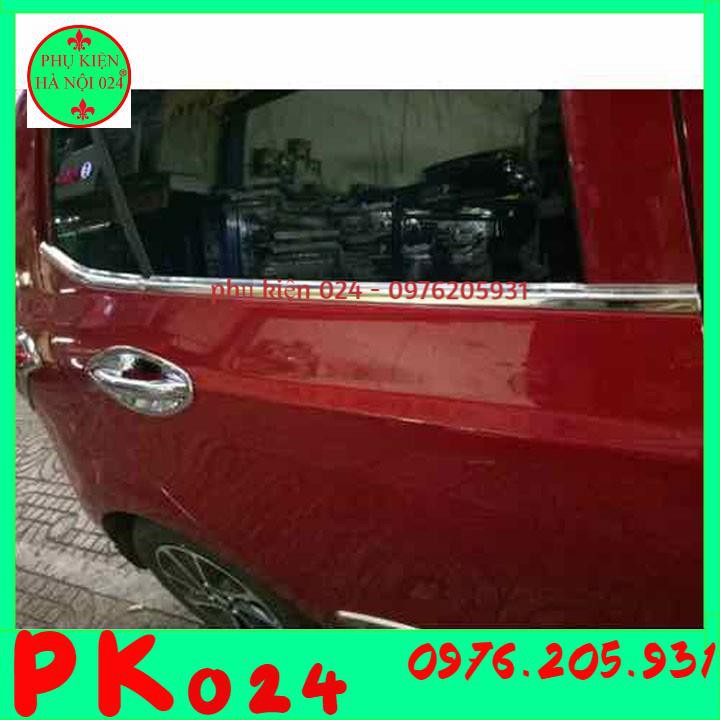 [Hyundai i10 Hatchback 2014-2021] Bộ Nẹp Viền Cong Kính, Chân Kính Inox Dành Cho Xe Ô Tô Hyundai i10 Hatchback 2014-2021