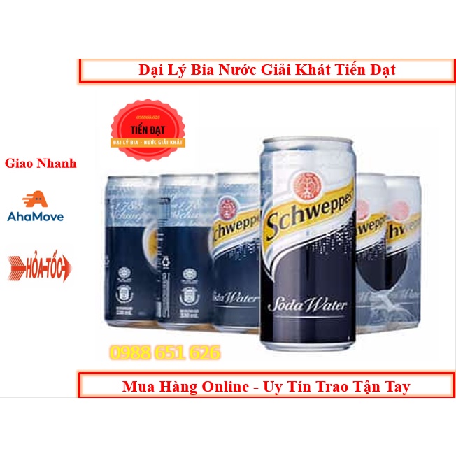 Thùng 24 Lon Soda Schweppes 330ml