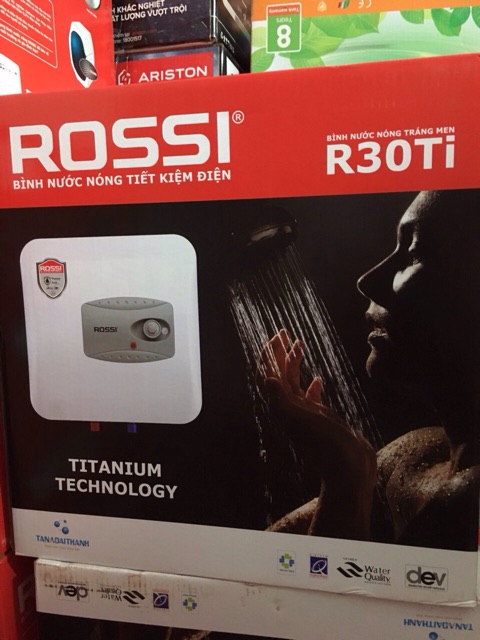 Bình nước nóng gián tiếp chống giật Rossi R30Ti