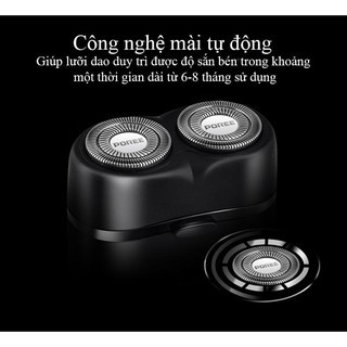 Máy cạo râu đa năng 2 lưỡi 🔥 FREESHIP 🔥 Poree PS187 nhỏ gọn tiện lợi pin khỏe không cần thay lưỡi