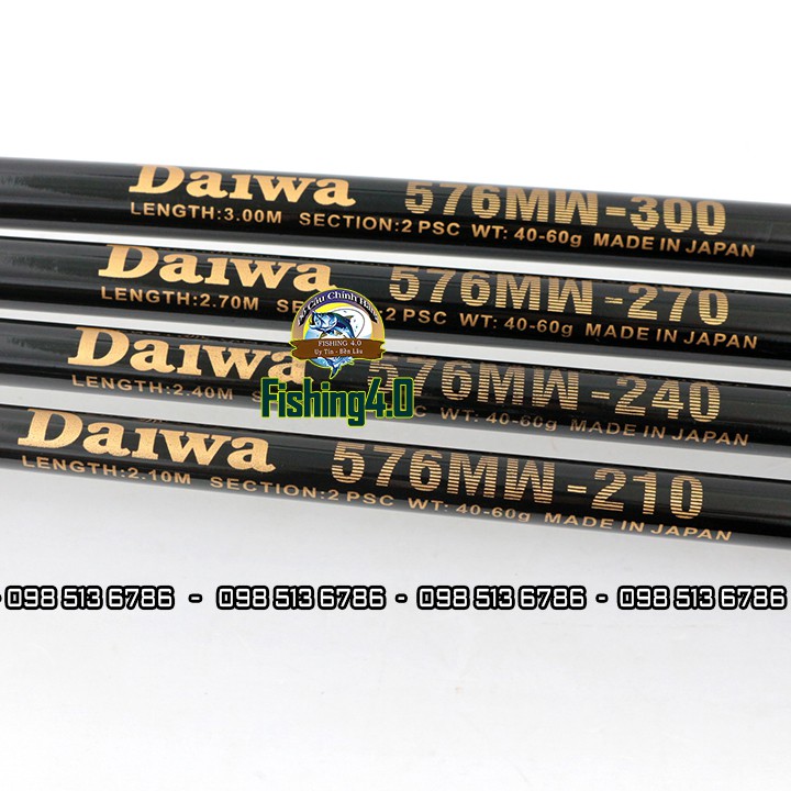 Cần Câu 2 khúc Daiwa 576 MW Huyền Thoại 2m1 - 2m4 - 2m7 - 3m0