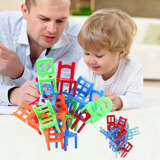 span-new craving 18Pcs balance chairs board game funny colorful toys kids educational