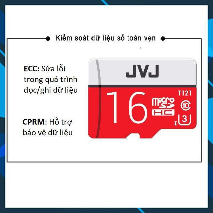 KỊCH SÀN Thẻ nhớ 16Gb JVJ Pro U3 Class 10 - Chuyên dụng dành cho CAMERA | BigBuy360 - bigbuy360.vn