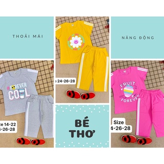 [SALE] Bộ lửng bé gái, bộ ngố cho bé gái size đại cồ 24-28, 40-54kg