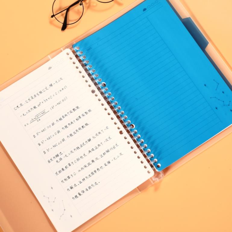 Bìa sổ còng binder KOGANO tab phân trang A5 20 lỗ 4 màu tiện dụng SN-001386