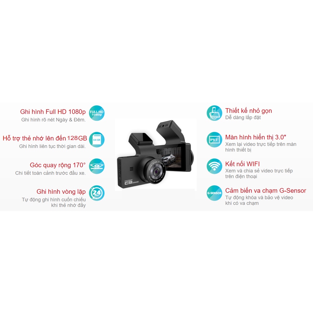 Camera hành trình Vietmap C9 + Thẻ nhớ 32GB