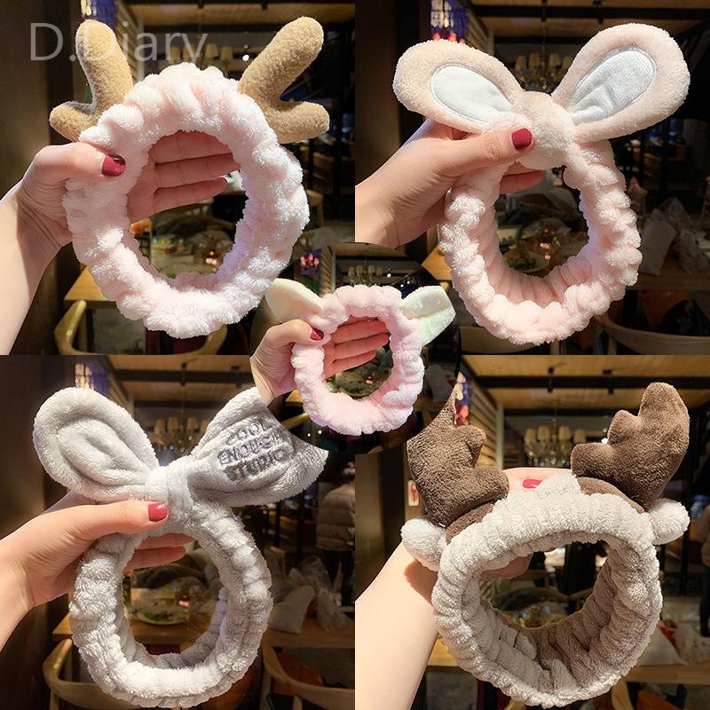 Băng Đô Cài Tóc Hình Sừng Hươu Dễ Thương Cho Nữ