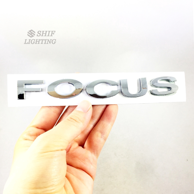 Huy hiệu bằng ABS màu crôm hình logo FOCUS gắn thay thế cho cốp xe hơi FORD