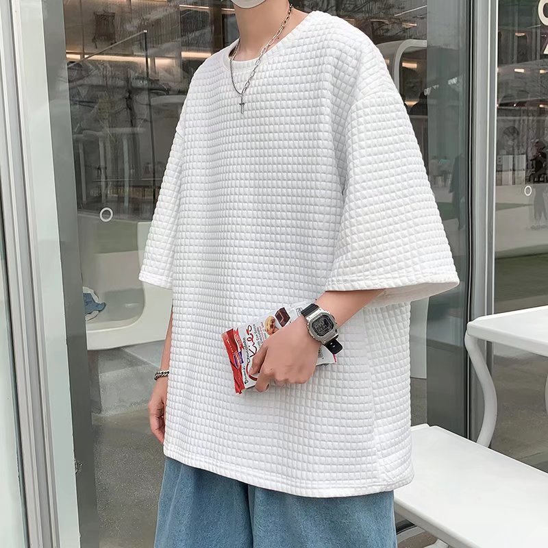 Áo Thun Tay Lửng Thời Trang Phong Cách Hàn Quốc Cho Nam