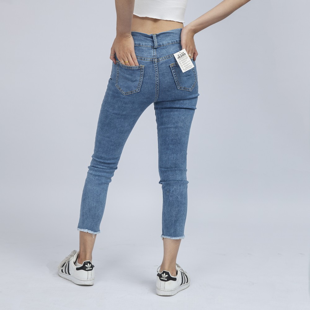 Quần Jean Nữ quần Jean Cạp Cao Xanh Trung Bình Co Giãn Thời Trang Cao Cấp QR10. xynhshop999 | BigBuy360 - bigbuy360.vn