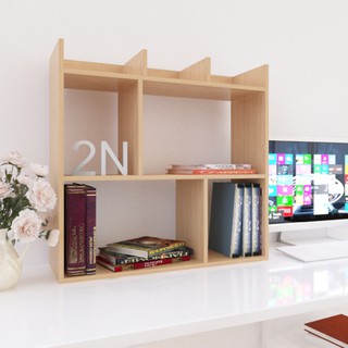 Kệ sách để bàn LUNA vân gỗ side L