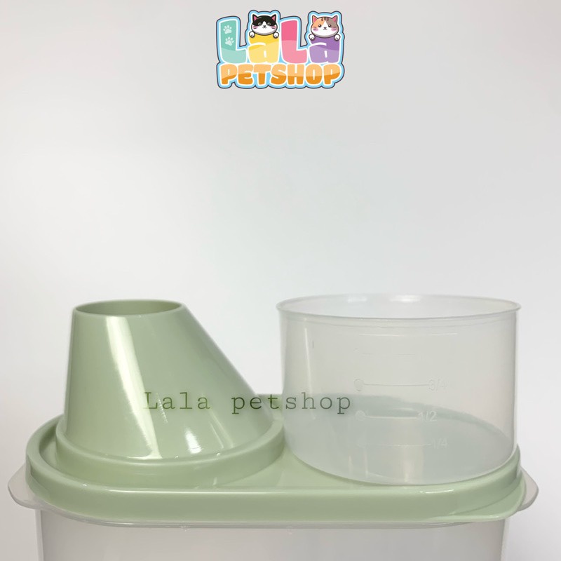 Hộp Đựng Bảo Quản Thức Ăn Cho Thú Cưng, Hạt Khô Cho Chó Mèo - LALA Pets Shop