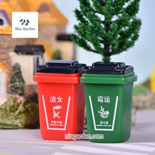 Phụ kiện tiểu cảnh thùng rác mini trang trí terrarium (PKTC)