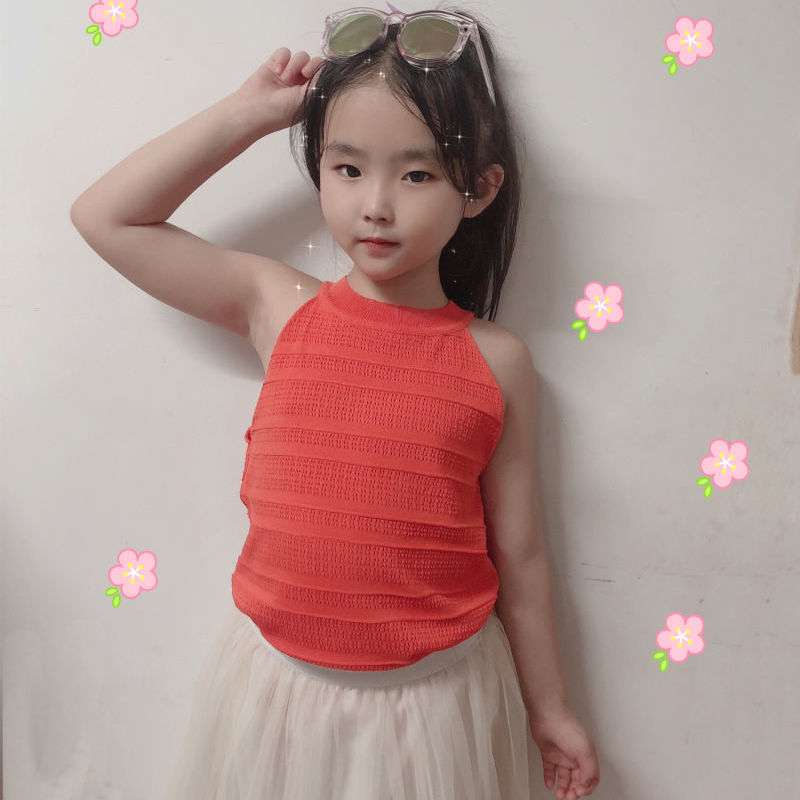 Áo không tay màu trơn phong cách Hàn Quốc xinh xắn 2022 dành cho bé gái