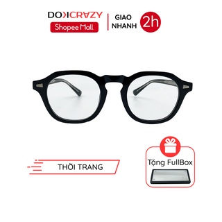 Gọng kính tròn cao cấp ILA local brand DOKCRAZY mắt giả cận không độ thời trang nam nữ style retro hot trend Âu Mỹ