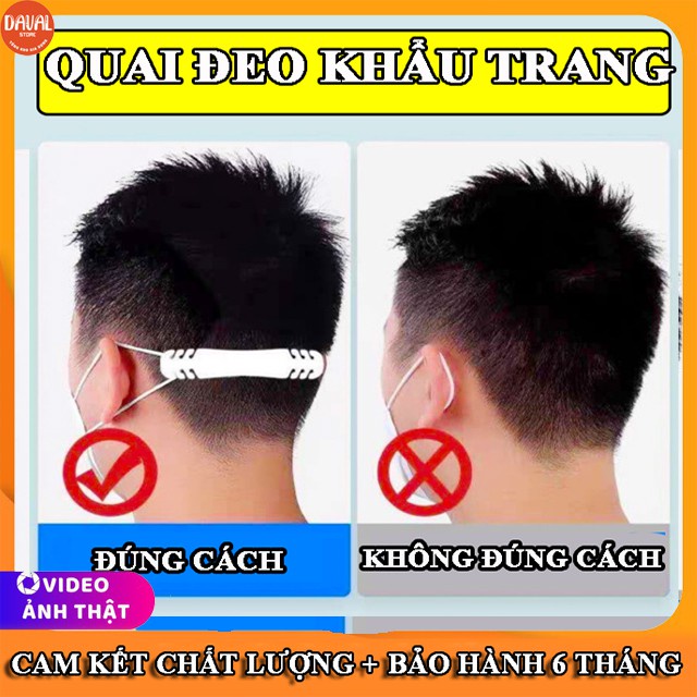 [Mẫu Mới] Móc Dây Quai Đeo Khẩu Trang Chống Đau Tai Cho Người Lớn Trẻ Em Dẻo Dai Chống Trượt Bền Đẹp Mới Về- QueenStore