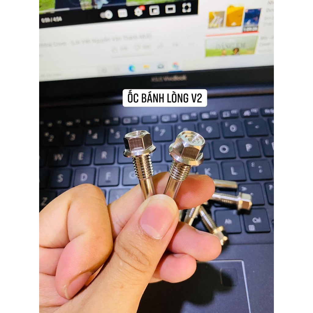 Ốc bánh lòng TBT cho Dream Wave chất liệu inox 304 kích thước như zin