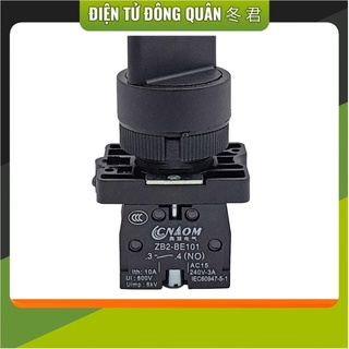 Công tắc chuyển chế độ 2 vị trí ZB2-BE101C ED25 dạng núm xoay 2 vị trí lắp thiết bị điện công nghiệp