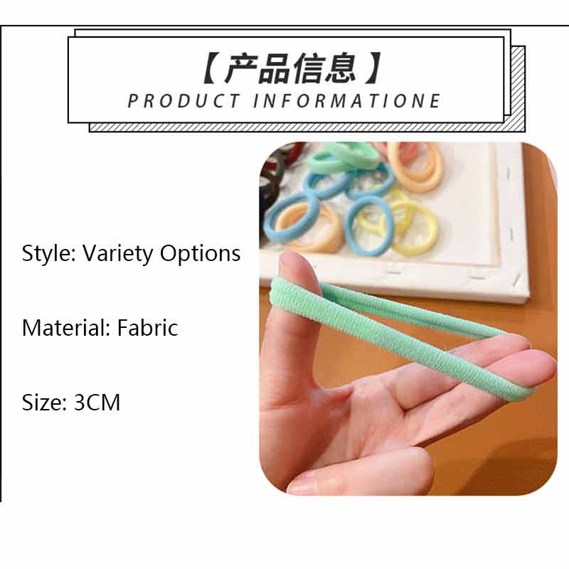 Set 20 Dây Thun Buộc Tóc Co Giãn Đơn Giản