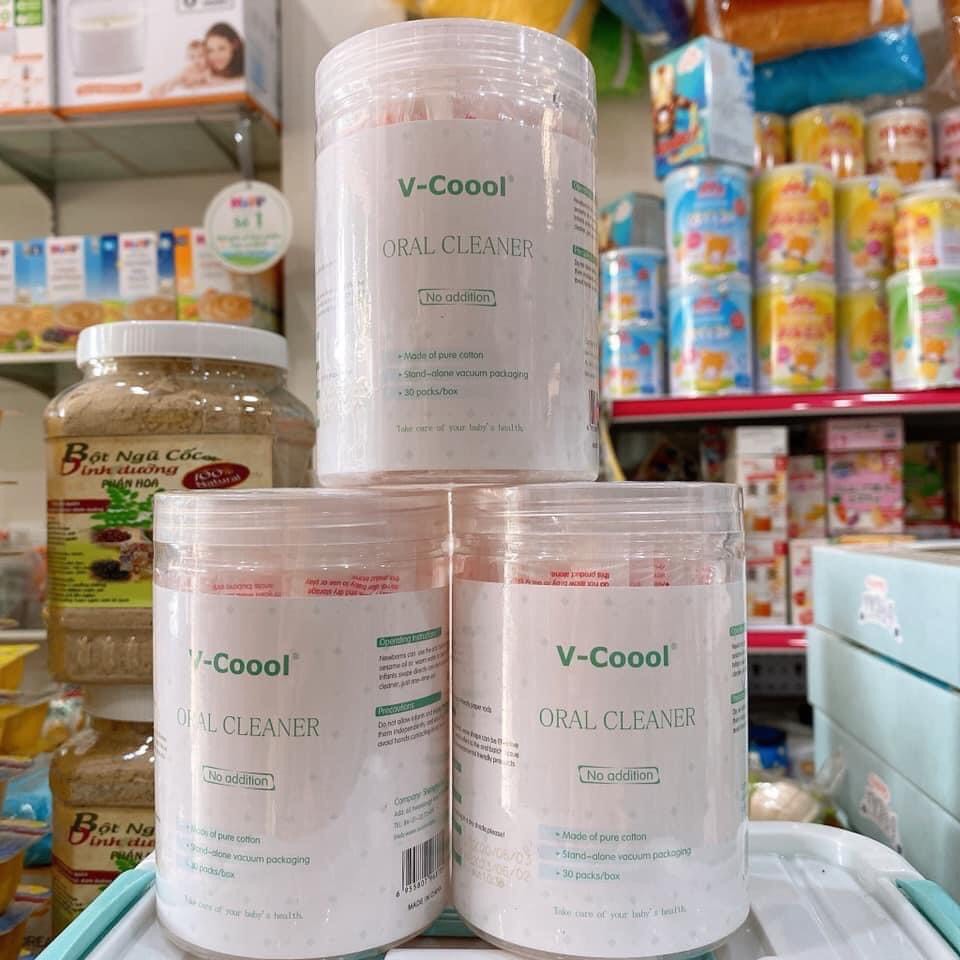 Combo sỉ 10 hộp rơ lưỡi que Vcool cho bé - hộp 30 que