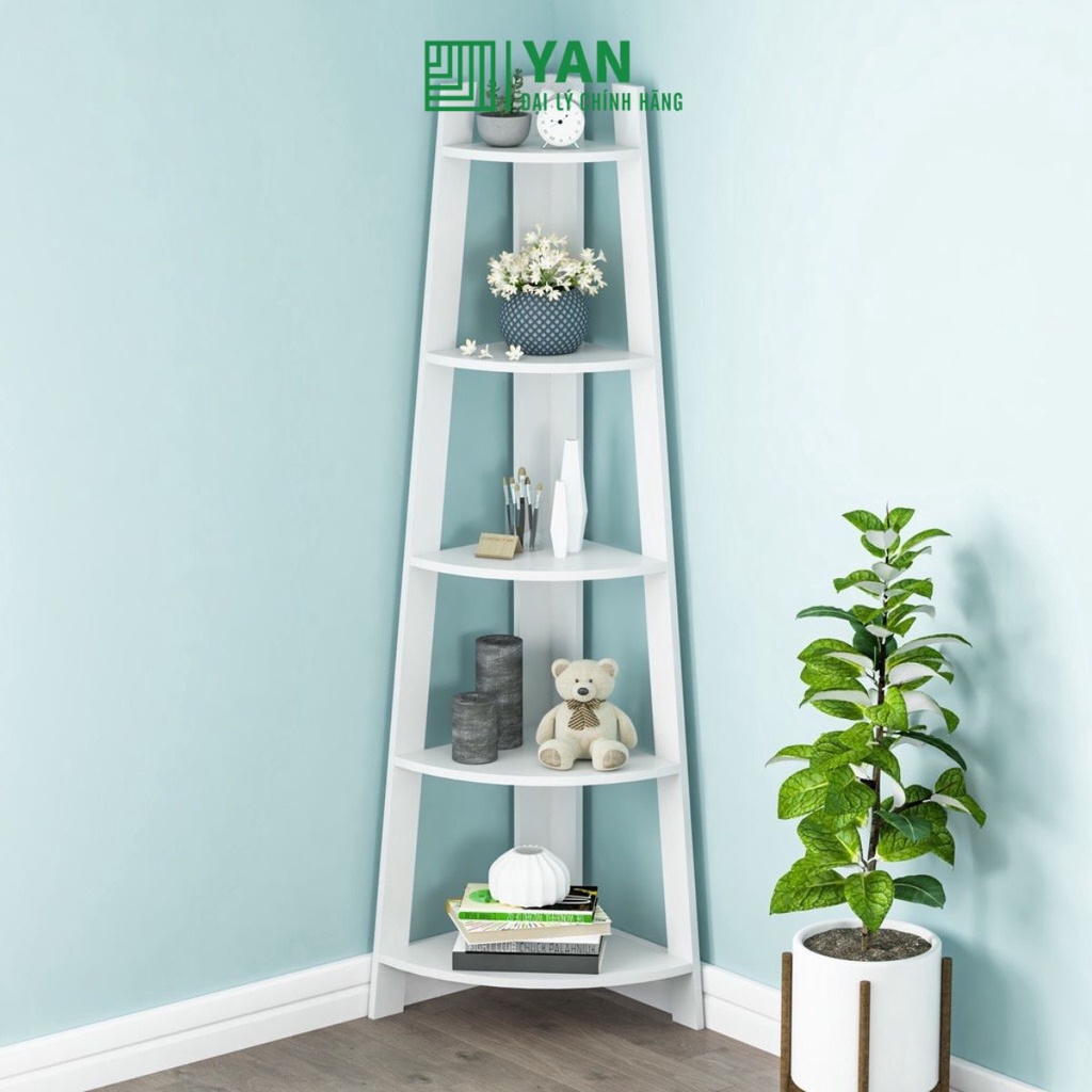 Kệ góc để đồ decor trang trí bằng gỗ đẹp mắt phong cách vintage - gp115