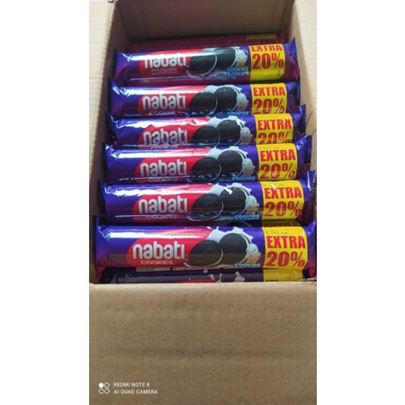 Bánh thỏi Nabati cookies&cream 112g