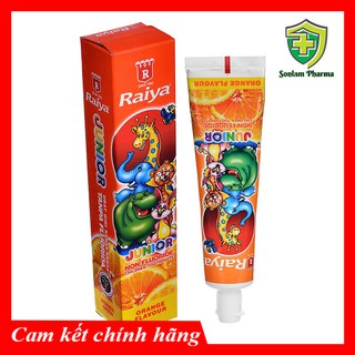 [CHÍNH HÃNG] Kem Đánh Răng Raiya Junior Dành Cho Bé Hương Trái Cây Tuýp 75g