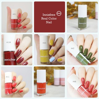 🌻 🌻  Sơn móng Innisfree Real Color Nail TÔNG ĐỎ 🌻 🌻