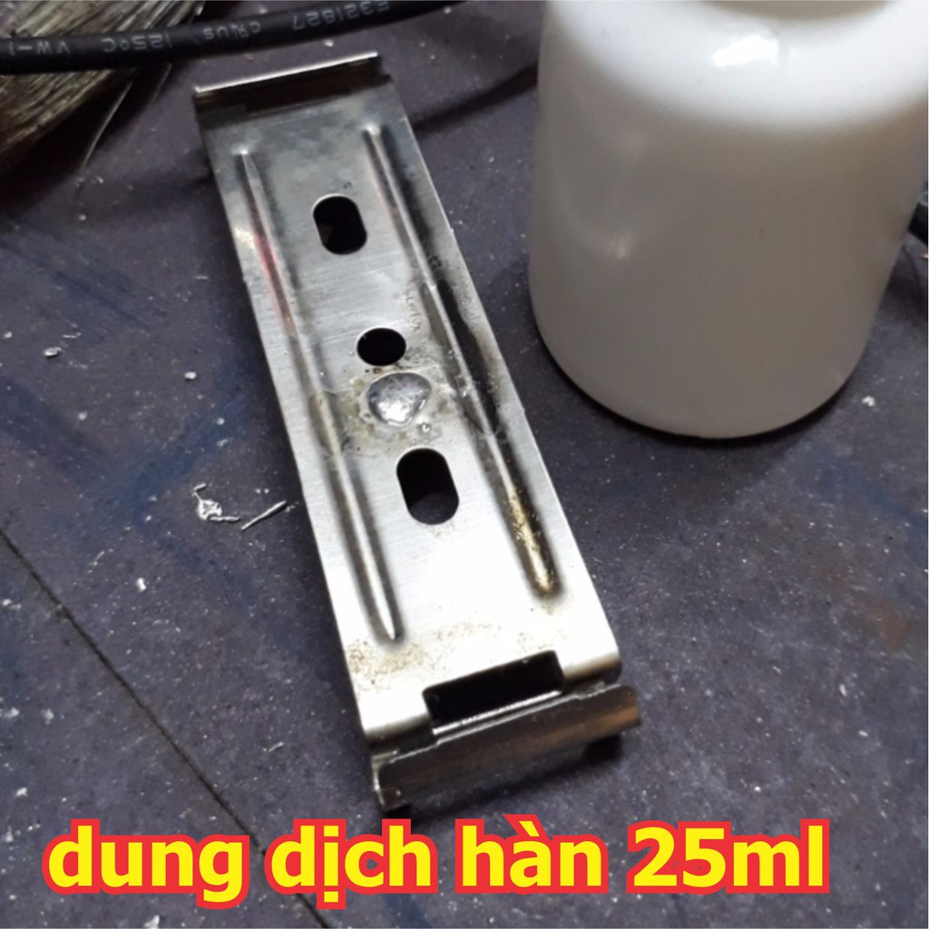 lọ, hộp dung dịch hàn, giúp dễ hàn các mối hàn cực pin, đồng, inox 25ml kde4605