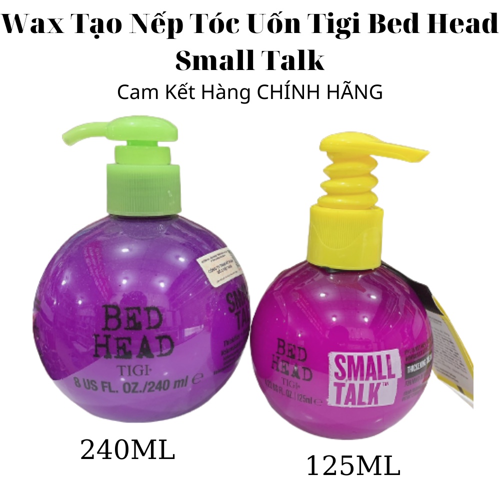 [TIGI]Wax Tạo Nếp Tóc Uốn Tigi Bed Head Small Talk 245ML/125ML chính hãng