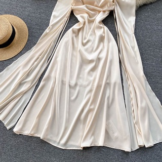 🌸order🌸 đầm maxi lụa kèm ảnh thật 100%