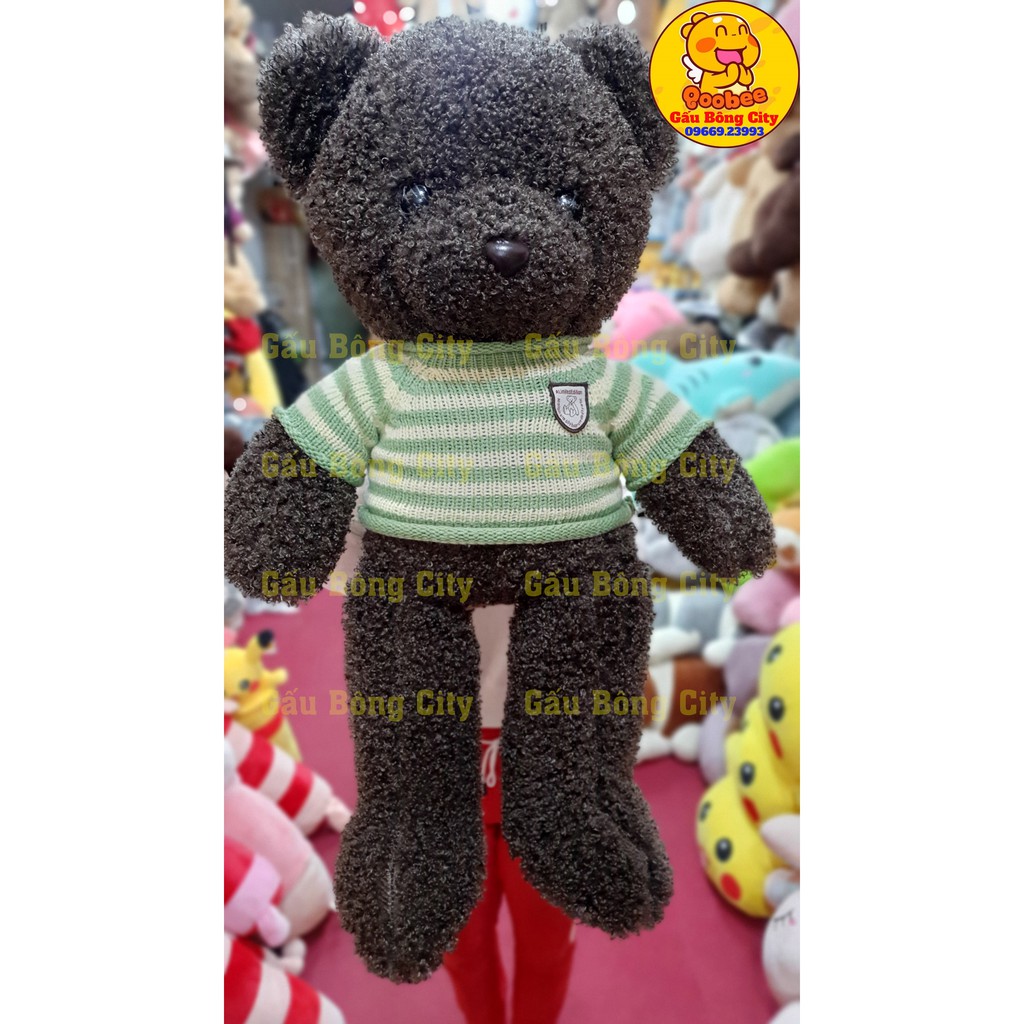 Gấu Bông Teddy lông xoắn siêu mềm mượt - Size thực 78cm