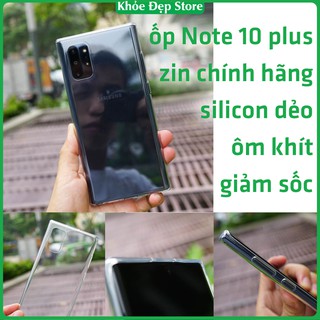 Ốp lưng Samsung Note 10 plus zin chính hãng Silicon dẻo cao cấp theo máy chống xước va đập