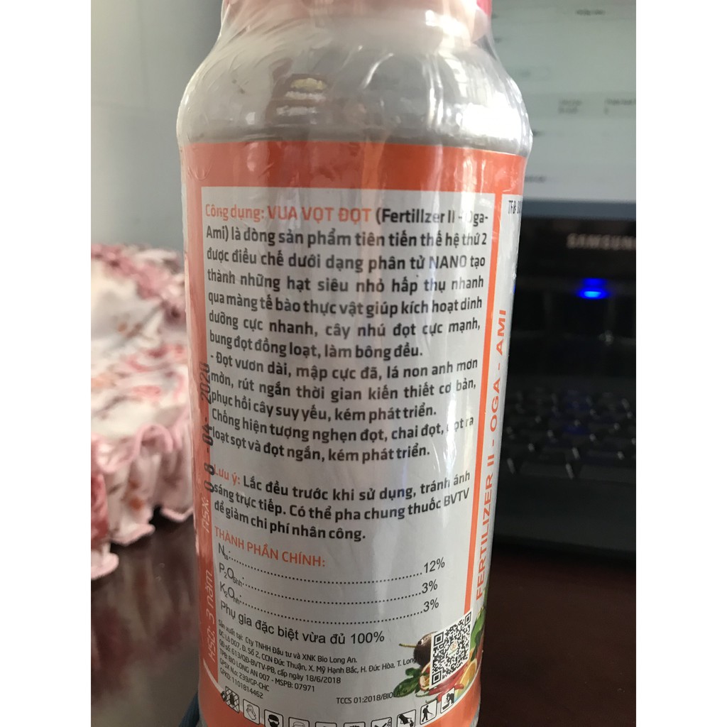 VUA VỌT ĐỌT 500ML - QUẢ CẦU LỬA 007 - BIO JAPAN