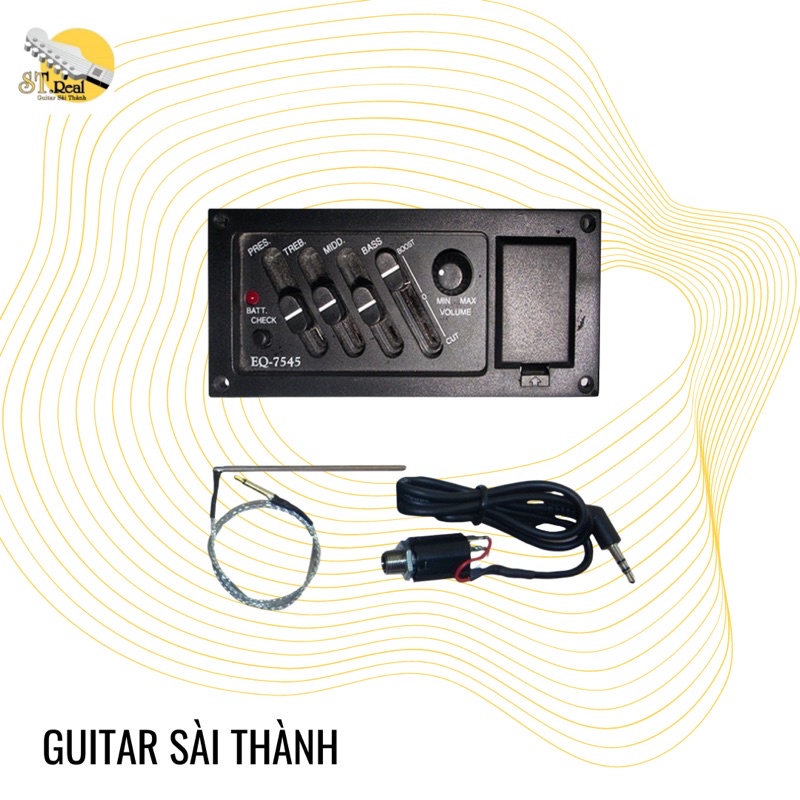 EQ ST.Real Guitar Sài Thành mã E7545 lắp vào guitar phát ra loa