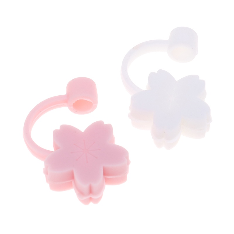 [beautifulandlovejr 0609] Creative Cherry Cloud Silicone Straw Plug Reusable Drinking Dust Cap Tips Cover