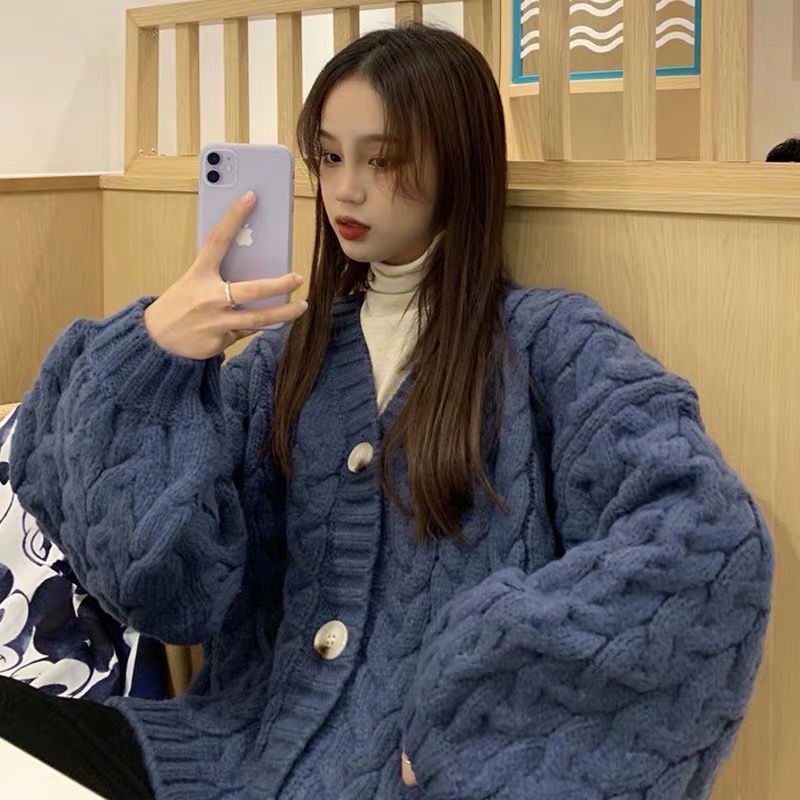 Áo khoác Cardigan Hormones dáng rộng thiết kế đơn giản hiện có 3 màu