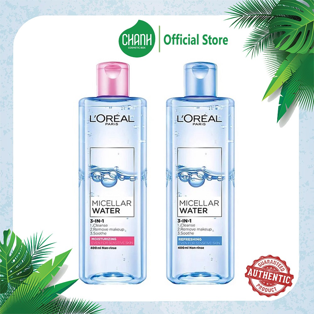 Nước tẩy trang LOreal Paris 3-in-1 Micellar Water 400ml