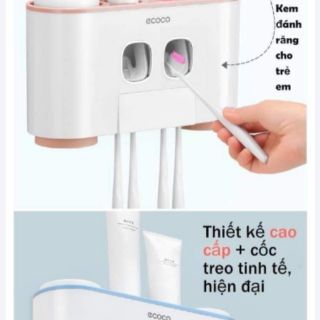 Bộ nhả kem đánh răng coco 4 cốc