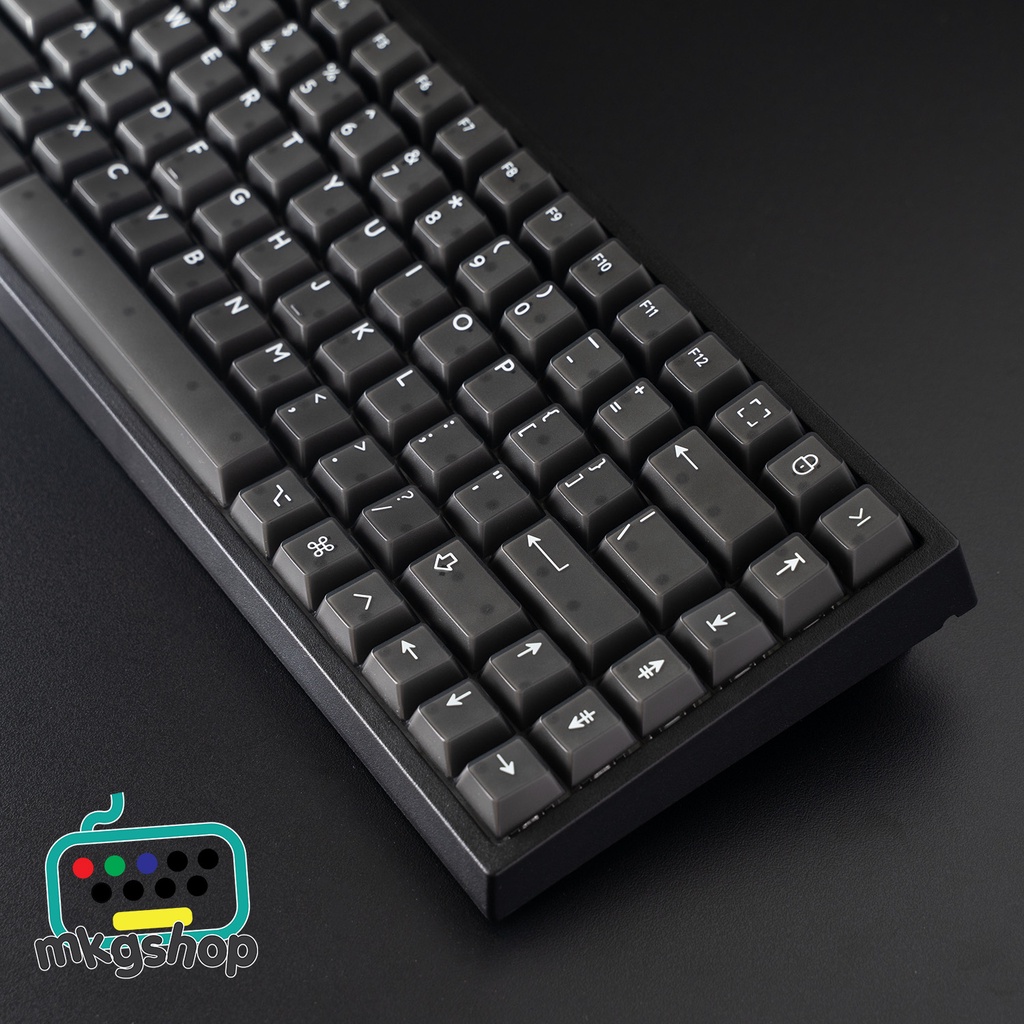 Keycap KBDfans Jelly Neon base set, in doubleshot, cherry profile, 156 nút bàn phím cơ