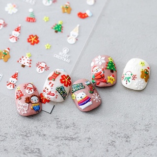 Album sticker noel lụa cao cấp new 2021 trang trí móng - phụ kiện nail