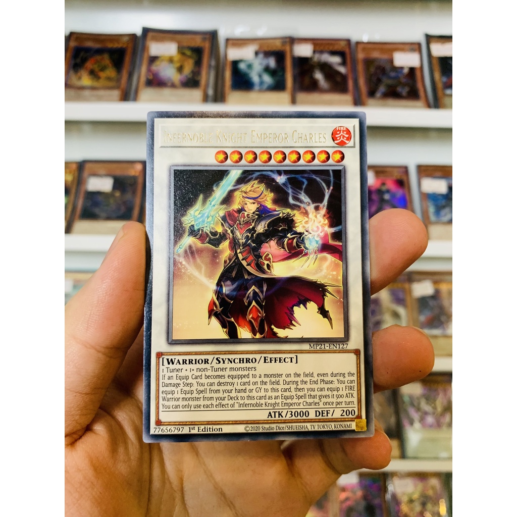 Thẻ Bài Lẻ YugiOh! Mã MP21-EN127 - Infernoble Knight Emperor Charles - Rare - 1st Edition