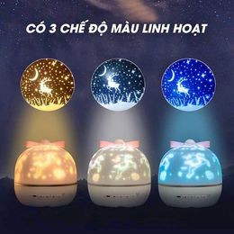 Đèn ngủ vũ trụ nghìn sao trang trí phòng ngủ cho bé - Đèn phòng ngủ thiên hà