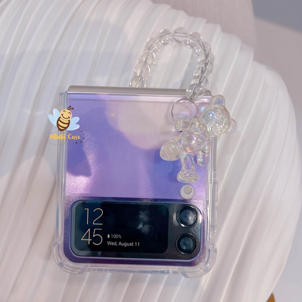 Ốp Samsung Galaxy Z Flip 4 / ZFlip4 5G / Z Flip3 5G / Z Flip 3 - kèm móc khoá ZF306