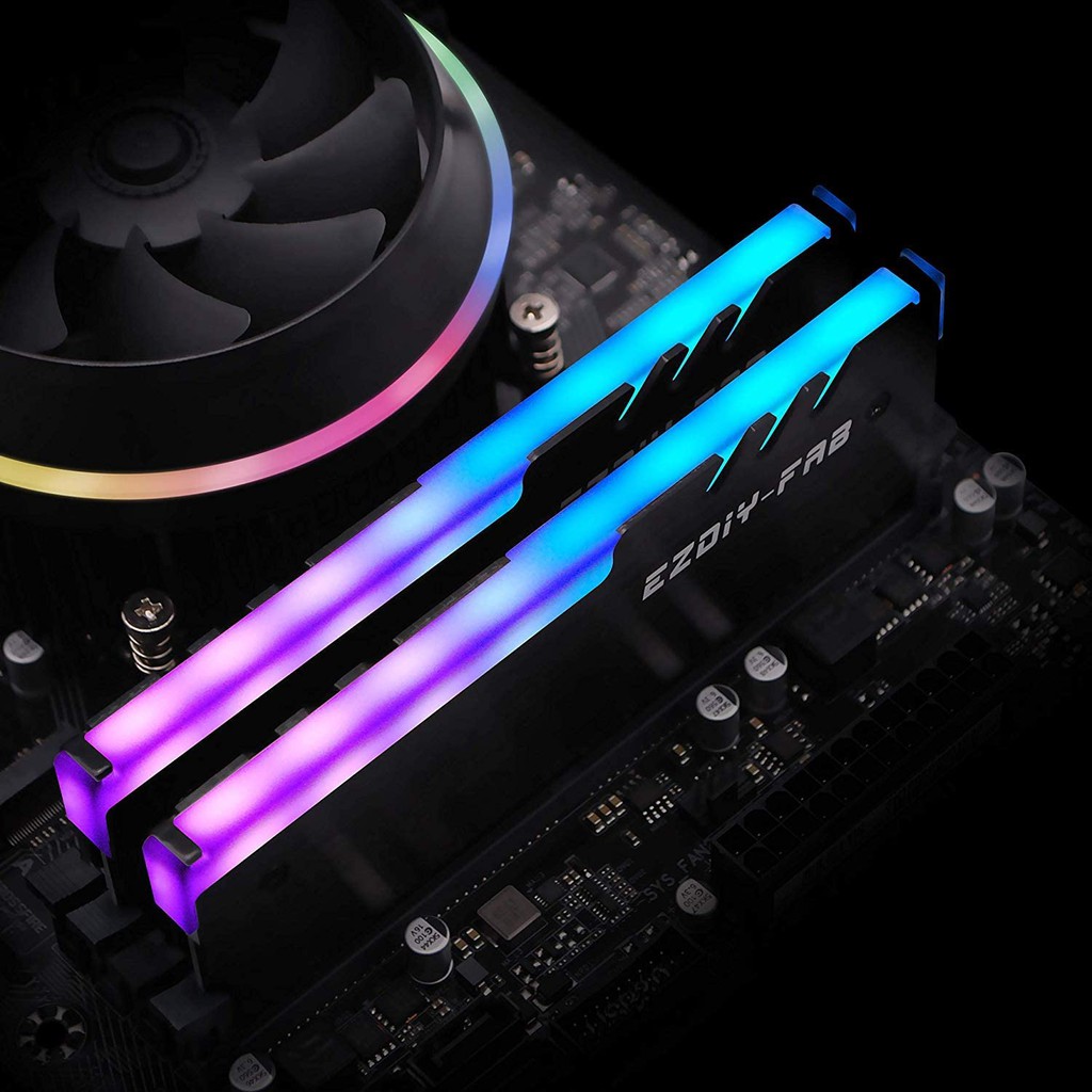 Set 2 Bộ Tản Nhiệt Ram 5v Rgb Ddr3 Ddr4 - Màu Đen | BigBuy360 - bigbuy360.vn
