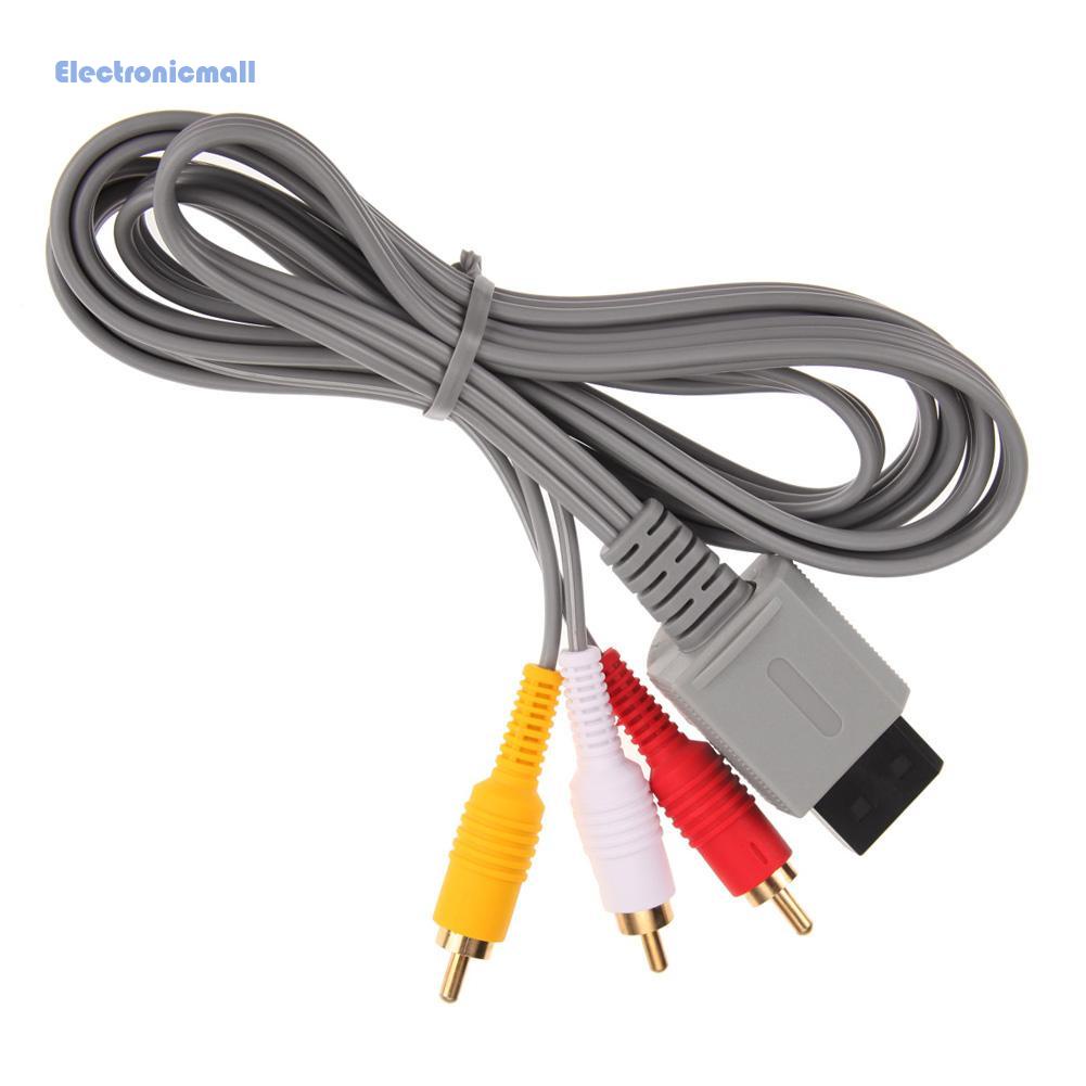 Dây Cáp Âm Thanh Video Av 3 Rca Cho Máy Chơi Game Wii Mall01