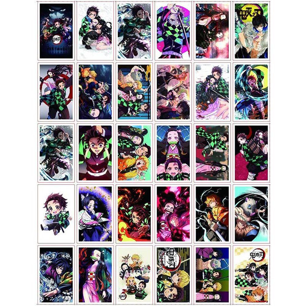 Thẻ Bài Hình Nhân Vật Anime Demon Slayer Chống Thấm Nước Bền Bỉ Dùng Làm Quà Tặng